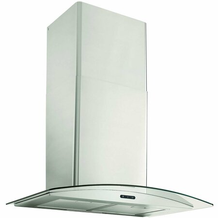ALMO Elite 36-inch Curved Glass Chimney Range Hood with 400 CFM Electronic Control EW4636SS